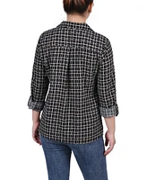 Women's 3/4 Roll Tab Shirt with Pockets