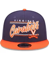 Men's New Era Navy Virginia Cavaliers Team Script 9FIFTY Snapback Hat