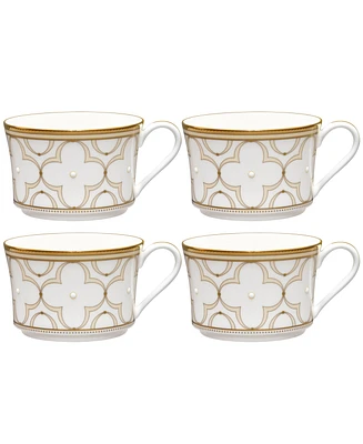 Noritake Trefolio Gold Set of 4 Cups, Service For 4