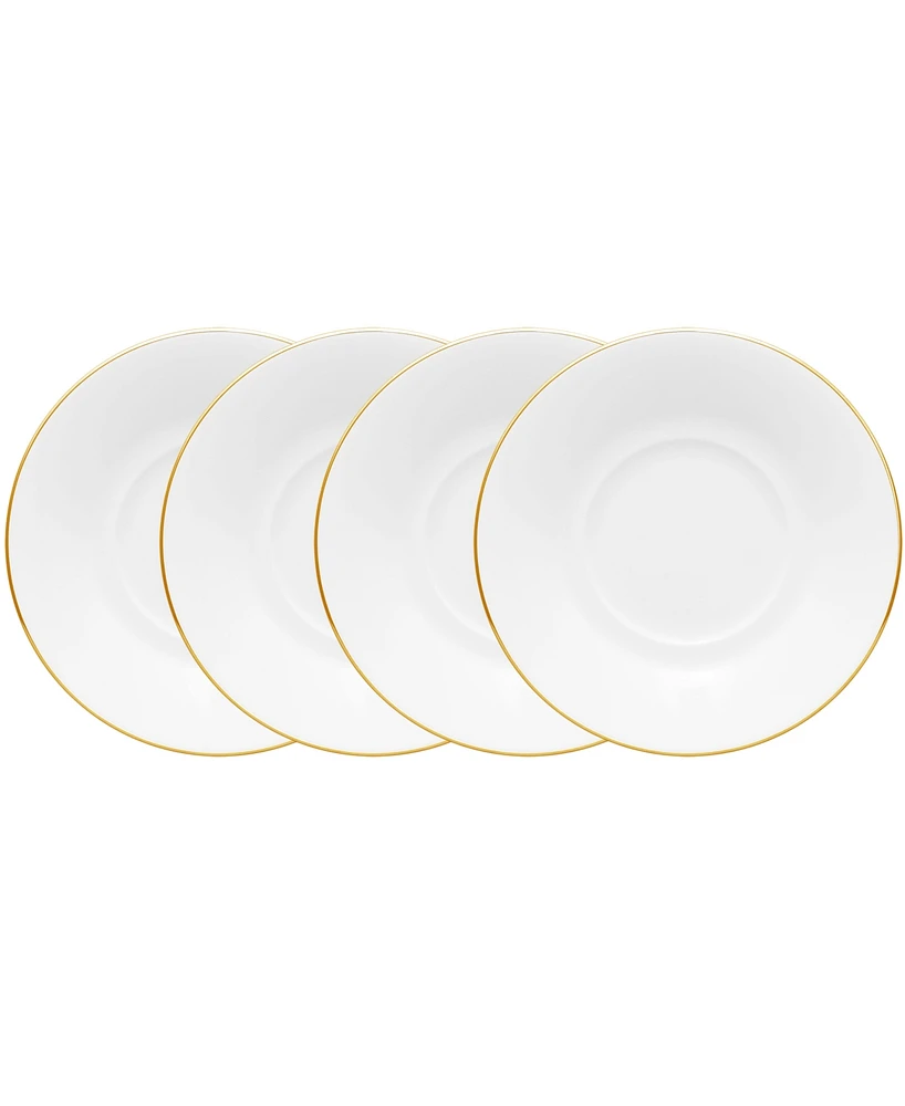 Noritake Accompanist Set of 4 Saucers