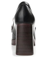 Journee Collection Women's Ezzey Block Heel Loafers