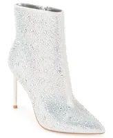 Journee Collection Women's Alexis Rhinestone Stiletto Dress Booties