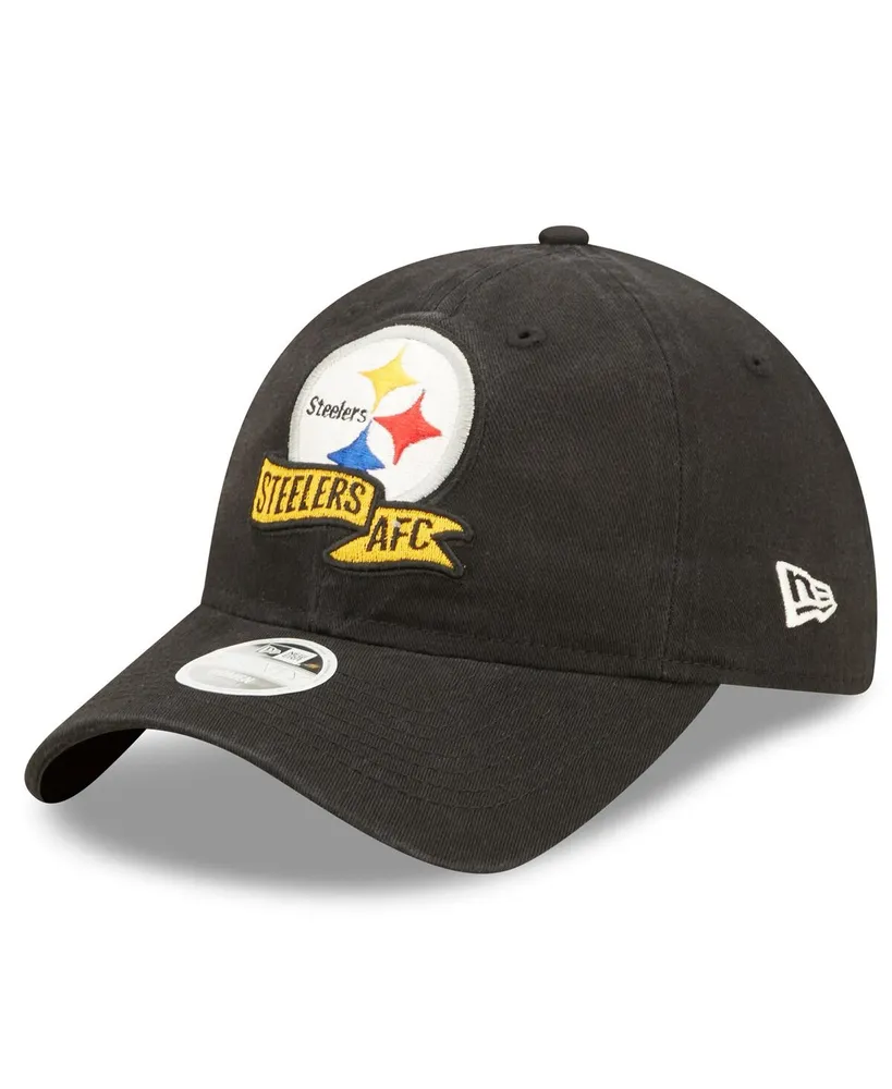 Women's New Era Black Pittsburgh Steelers 2022 Sideline Adjustable 9TWENTY Hat