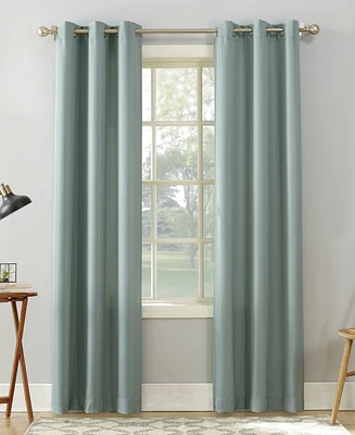 No. 918 Valerie Casual Textured Semi-Sheer Grommet Curtain Panel, 40" x 95"