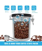 Zulay Kitchen Coffee Canister with Air Filter and Date Tracking