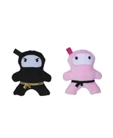 Ninja Love Crinkle And Squeaky Plush Dog Toy Combo