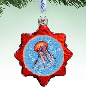 Designocracy Jellyfish Mercury Holiday Ornament