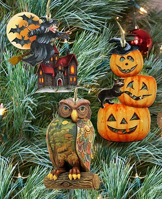 Designocracy Classic Holiday Ornaments, Set of 3