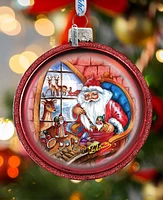 G.DeBrekht Santa Workshop Holiday Ornament