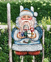 Designocracy Matreshkas Santa Wooden Decor