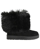 Journee Collection Women's Shanay Lug Sole Faux Fur Cold Weather Boots
