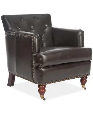 Amsterdam Faux Leather Tufted Chair