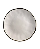 Elama Textured, Uneven Dimpled Design Ricardo 16 Piece Stoneware Dinnerware Set, Service for 4