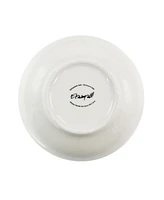 Elama FaTima 16 Piece Porcelain Double Bowl Dinnerware Set, Service for 4