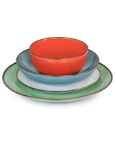 Elama Romina 20 Piece Round Stoneware Dinnerware Set, Service for 4