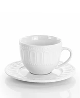 Elama Country Kitchen Solid 20 Piece Porcelain Dinnerware Set, Service for 4
