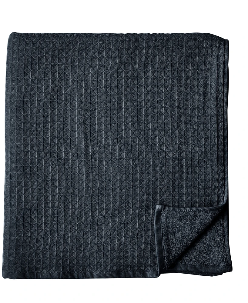 Uchino Waffle Twist 100% Cotton Bath Towel, 30" x 60"