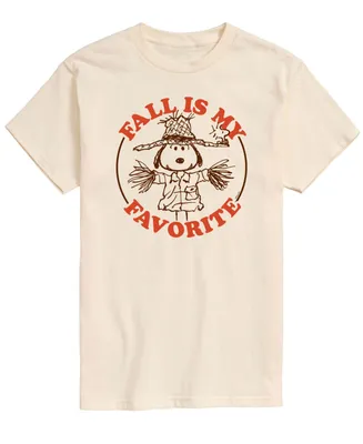 Airwaves Men's Short Sleeve Peanuts Fall is My Favorite T-shirt