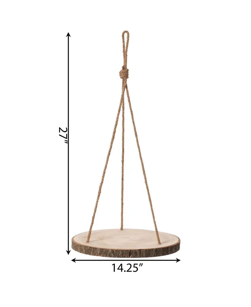 14.25" Modern Hanging Shelf Log Slices