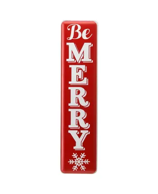 National Tree Company 31" Be Merry Holiday Wall Sign