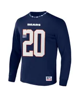 Men's Nfl X Staple Navy Chicago Bears Core Long Sleeve Jersey Style T-shirt