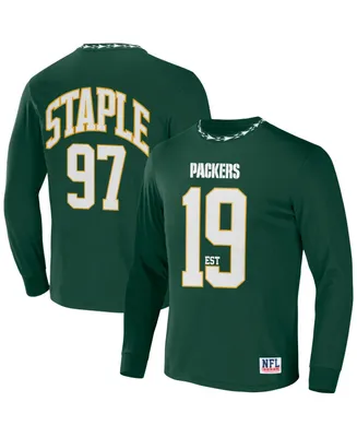 Men's Nfl X Staple Hunter Green Bay Packers Core Long Sleeve Jersey Style T-shirt