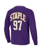 Men's Nfl X Staple Purple Minnesota Vikings Core Long Sleeve Jersey Style T-shirt