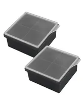 Cambridge 4 Cube Silicone Ice Molds, Set of 2