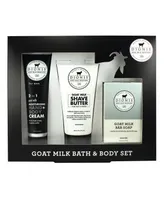Dionis Men's Goat Milk Bath and Body Set, 3 Piece