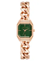 Anne Klein Women's Three-Hand Quartz Rose Gold-Tone Alloy Chain Bracelet Watch, 23mm - Rose Gold