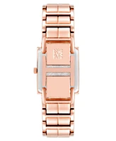 Anne Klein Women's Three-Hand Quartz Square Rose Gold-Tone Alloy Bracelet Watch, 27mm - Rose Gold