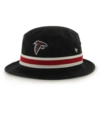 Men's '47 Black Atlanta Falcons Striped Bucket Hat