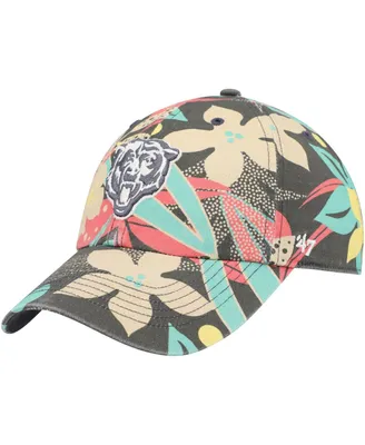 Women's '47 Charcoal Chicago Bears Plumeria Clean Up Adjustable Hat