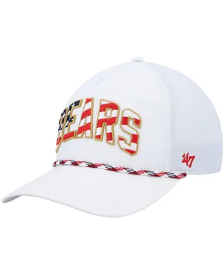 Men's '47 White Chicago Bears Hitch Stars and Stripes Trucker Adjustable Hat