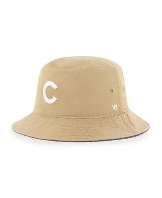 Men's '47 Khaki Chicago Cubs Chambray Ballpark Bucket Hat