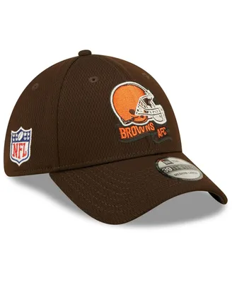 Men's New Era Brown Cleveland Browns 2022 Sideline 39THIRTY Coaches Flex Hat