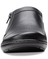 Clarks Women's Cora Giny Cushioned Zip Loafer Flats