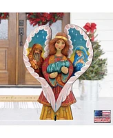 Designocracy Holy Family Angel Holiday Outdoor Decor By G.DeBrekht