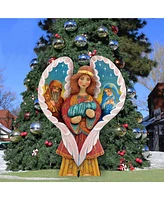 Designocracy Holy Family Angel Holiday Outdoor Decor By G.DeBrekht