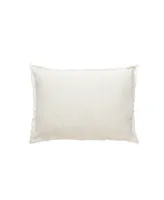 Anaya Home Beige Pinstripe So Soft Linen Pillow