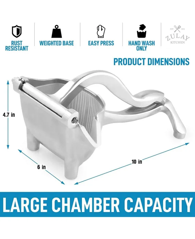 Fruit Manual Juicer- Heavy Duty Juice Press Squeezer with Detachable Lever  & Removable Strainer - Fruit Press & Hand Juicer For Pomegranates, Lemons