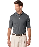 Pga Tour Men's Airflux Solid Mesh Short Sleeve Golf Polo Shirt