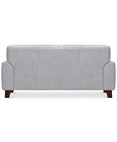 Closeout! Ashlinn 81" Tufted Pastel Leather Sofa, Created for Macy's