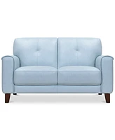 Ashlinn 61" Tufted Pastel Leather Loveseat, Created for Macy's