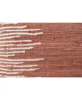 Anaya Home Terracotta Striped Down Alternative Pillow