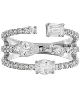 Grown With Love Lab Grown Diamond Multi-Cut Multirow Ring (1-1/2 ct. t.w.) in 14k White Gold