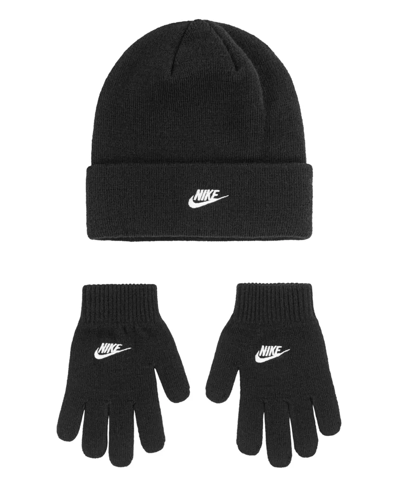 Nike Big Kids Club Beanie and Gloves Set