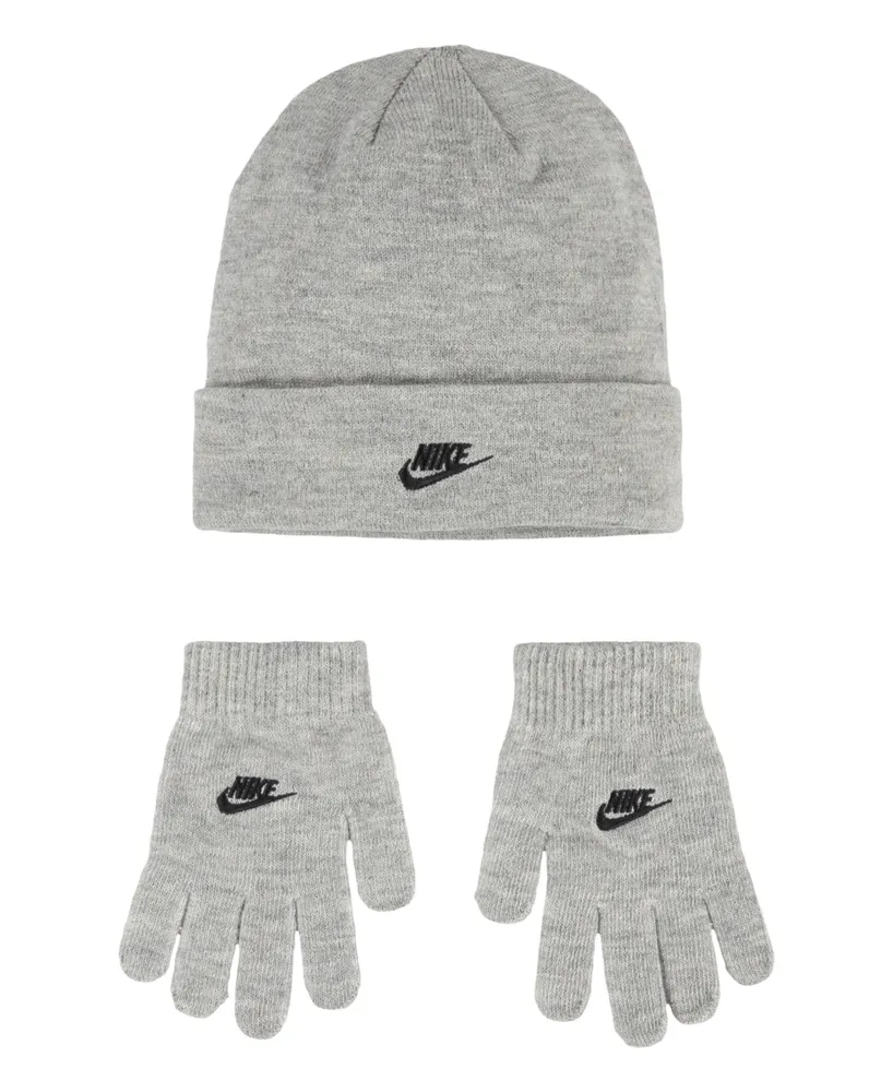 Nike Big Kids Club Beanie and Gloves Set