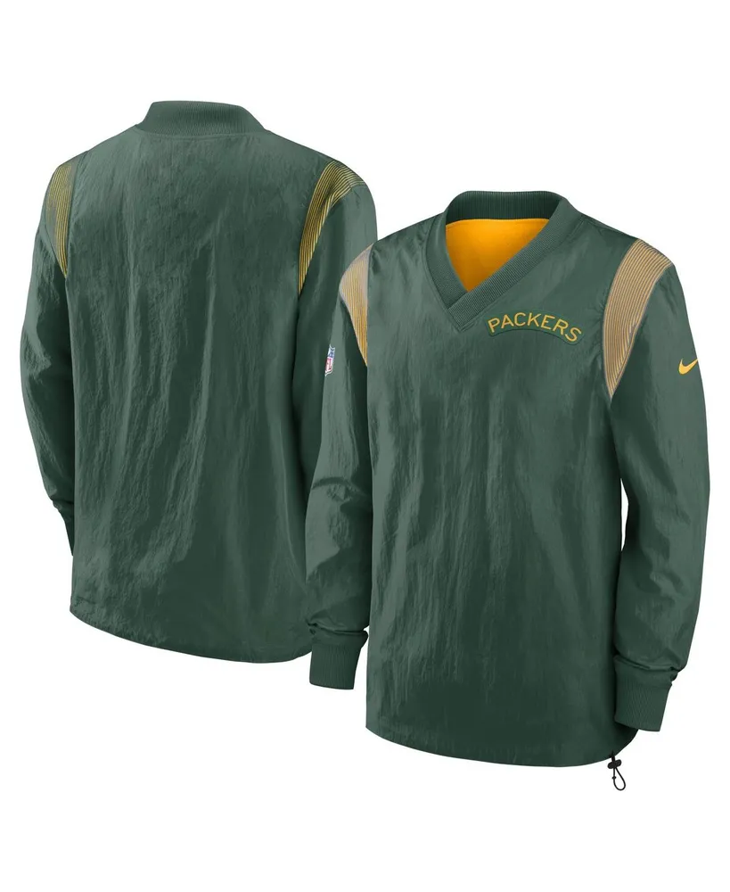 Men's Nike Green Bay Packers Sideline Team Id Reversible Pullover Windshirt