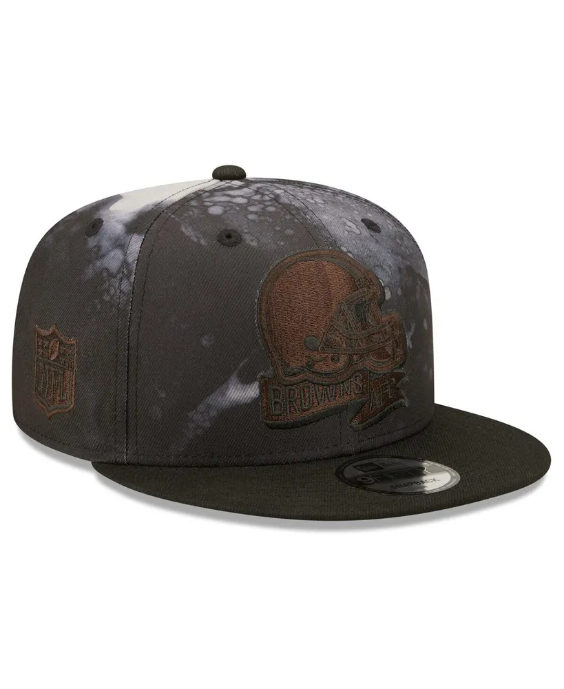 New Era Men's New Era Black Cleveland Browns Ink Dye 2022 Sideline 9FIFTY  Snapback Hat